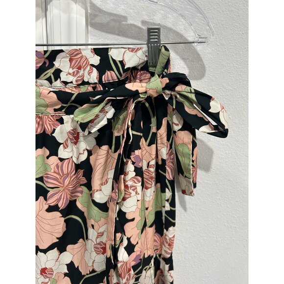 Who What Wear Multicolor Floral Waist Tie Maxi Skirt Size Medium Boho Trendy - Picture 4 of 9